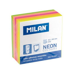 MILAN霓虹迷你便利貼50mm 5色 250張