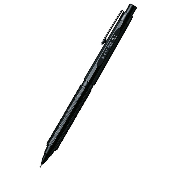 Pentel ORENZ自動鉛筆0.3/0.5-黑色金屬軸 PP3003