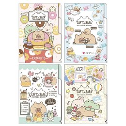 水豚 2層L型書夾B