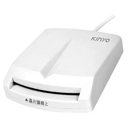 KINYO KCR6150B 晶片讀卡機(白色)