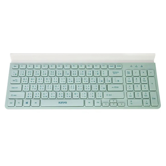 KINYO 多功能置物雙模鍵盤(綠/粉) GKB-362