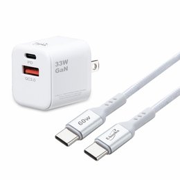 E-books B91 33W GaN氮化鎵+ 60W CtoC 鋁製快充傳輸組