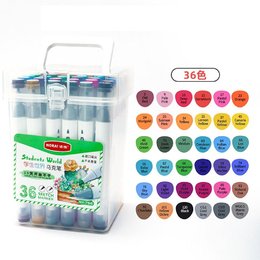 NORA學生世界水性雙頭馬克筆36色