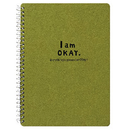 I am Okay 36K側翻筆記 綠 BN-3693B