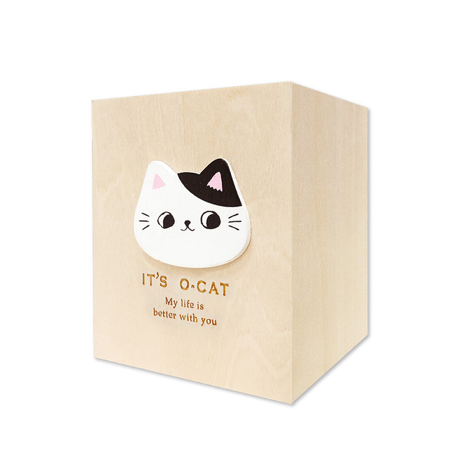 O Cat 原木筆筒