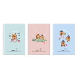 25K活頁PP方格筆記-Chill水豚