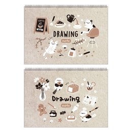 8K上翻活頁素描本-動物餐廳
