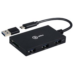 aibo ABX3 TypeC ATM+記憶卡+3.0HUB 多合一晶片讀卡機