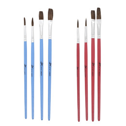 馬毛水彩畫筆 (4入)