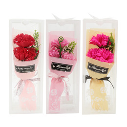 花草系 康乃馨香皂花束組(顏色隨機出貨)