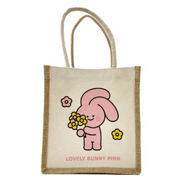 PINK&VEN 帆布黃麻手提袋