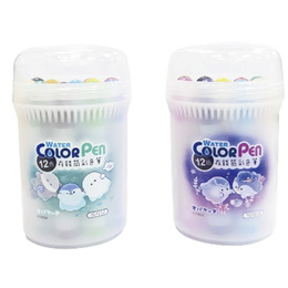 幽幽家族 12色存錢筒彩色筆  (款式隨機出貨)