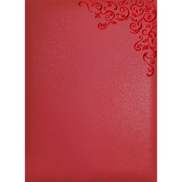 A4證書獎狀夾-紅 ZK009-01