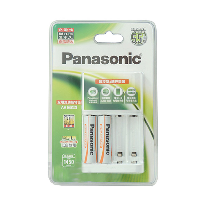 Panasonic國際3號2入充電組1450mah K-KJ17LG20