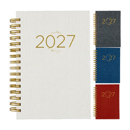 2027年 50K苧麻雙線圈橫式週誌