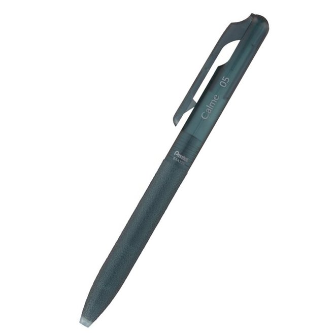 Pentel 靜暮0.5輕油筆-半透明桿-黑芯