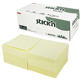  (網路限定販售) N次貼3*3"可再貼便條本量販盒-黃(12本/盒)