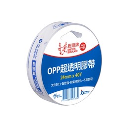 四維鹿頭牌 OPP單捲包膠帶 24mm*36.4M