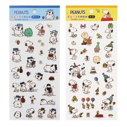 史努比霧面冷燙手帳貼紙