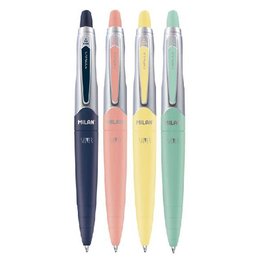 MILAN CAPSULE SILVER原子筆(藍)1.0mm(款式隨機)