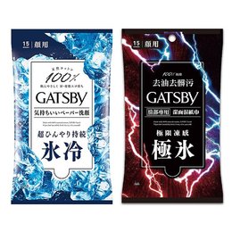 GATSBY 潔面濕紙巾-15入