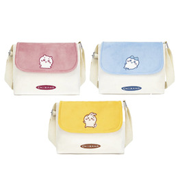 吉伊卡哇 絨布翻蓋斜背包