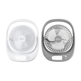 aibo 8吋USB充電式夜燈風扇