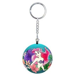 Disney Princess小美人魚-透明款(2)立體球型拼圖鑰匙