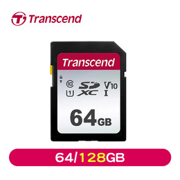 Transcend創見 SDXC/SDHC UHS-I 300S記憶卡 (64/128GB)