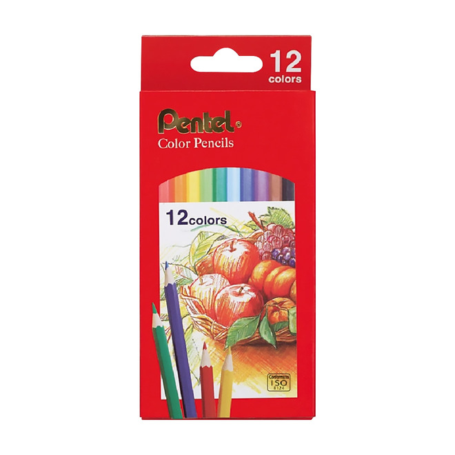 Pentel Color Pencils 彩色鉛筆12色/24色 CB8 (可選印刷或無印刷版)