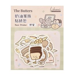奶油家族貼紙包-野餐