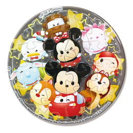 Disney Tsum Tsum (1)拼圖磁鐵16片-透明(圓)