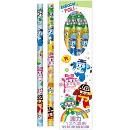波力彩虹捲紙鉛筆(6入)