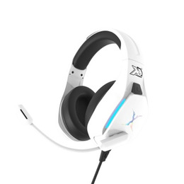 FOXXRAY星航者電競白色耳機麥克風