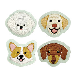 狗狗大集合 刺繡別針材料套組