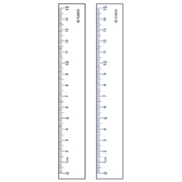 B&W合格成就15公分溝引尺