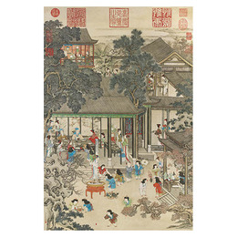 清 姚文瀚 歲朝歡慶圖 拼圖1000片