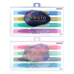 Neola 碎鑽閃亮馬克筆4入組
