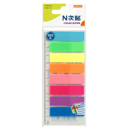 N次貼螢光透明標籤(8色)66507