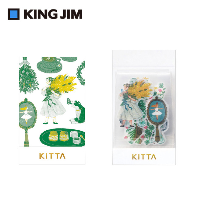 KING JIM  KITTA 和紙單張貼紙