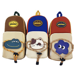 趣味家族背包造型筆袋(款式隨機出貨)