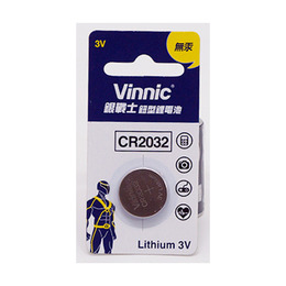 VINNIC鈕扣型鋰電池CR2032-1(1入)