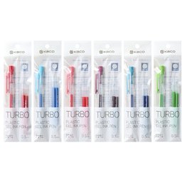 TURBO 速乾彩虹0.5圓珠筆與筆芯組