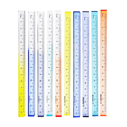 壓克力尺15cm(顏色隨機出貨)