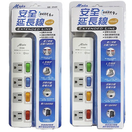 明家4開4插電腦延長線15A 6呎/9呎