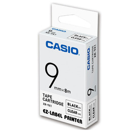CASIO 標誌帶 透明底黑字 (同XR)