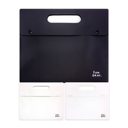 I am okay A4 PP手提按扣文件袋