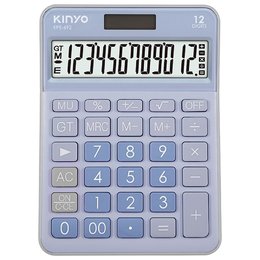 KINYO 12位元繽紛計算機(藍)