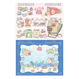 水豚 13K 素描剪貼簿B