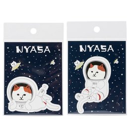 NEKONOBA 日本製躺平放鬆的NYASA貓咪貼紙